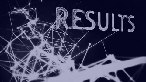 Digital Network Connections and Results Text Animation