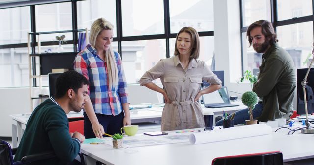 Team Having Brainstorming Session in Modern Office - Download Free Stock Images Pikwizard.com