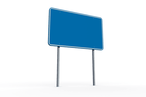 Transparent Blue Road Sign with Blank Space for Design - Download Free Stock Videos Pikwizard.com