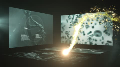 Digital Data Processing with Dynamic Light Trails