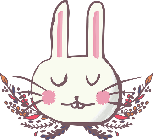 Cute Rabbit Face Illustration on Transparent Background - Download Free Stock Videos Pikwizard.com