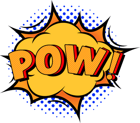 comic pop art pow burst on transparent background - Download Free Stock Videos Pikwizard.com