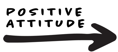 Positive Attitude Text Arrow on Transparent Background - Download Free Stock Videos Pikwizard.com