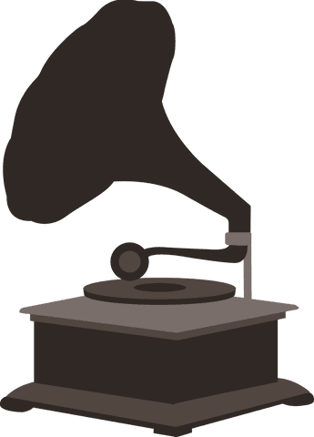 transparent vintage record player illustration with horn speaker - Download Free Stock Videos Pikwizard.com