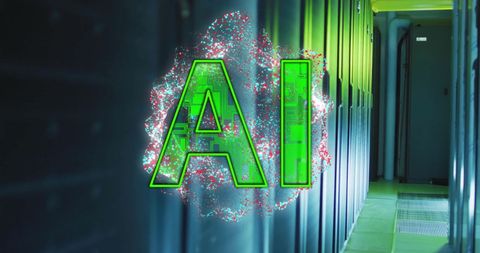 ai concept with digital data and server technology - Download Free Stock Images Pikwizard.com