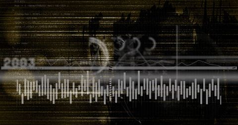 Abstract Data Processing with Digital Graph Interface - Download Free Stock Images Pikwizard.com