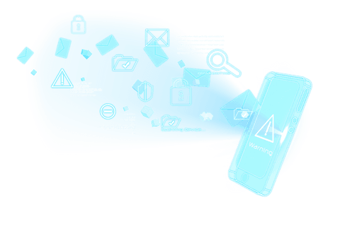Transparent Digital Email and Security Icons on Blue Background - Download Free Stock Videos Pikwizard.com