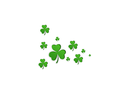 Green Clover Luck Symbols on Transparent Background Vector - Download Free Stock Videos Pikwizard.com
