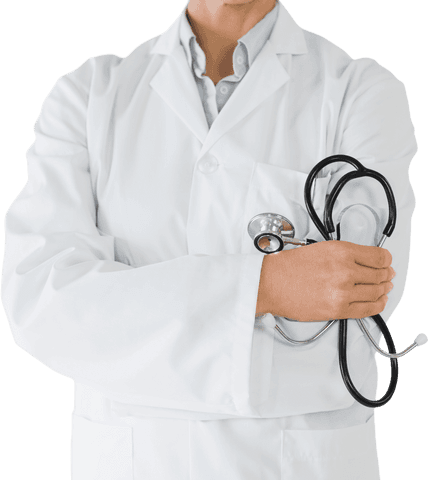 Female Doctor Holding Stethoscope on Transparent Background - Download Free Stock Videos Pikwizard.com