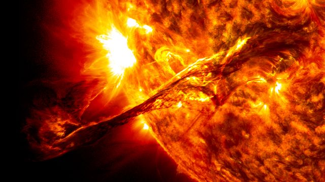 Massive Solar Prominence Eruption Captured by NASA's SDO in 2012 - Download Free Stock Photos Pikwizard.com