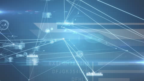 Digital Financial Data Network Animation