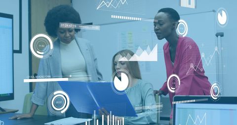 Financial Analytics and Data Trend Analysis in Modern Office - Download Free Stock Images Pikwizard.com