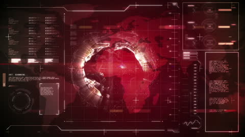 Futuristic Digital Globe with Data Connections