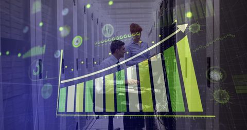 Engineers Analyzing Data Amid Digital Pandemic Projections