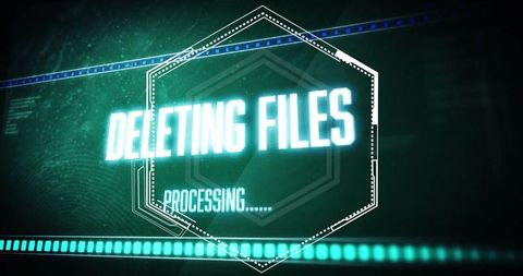 Digital Data Deletion Process with Futuristic Design - Download Free Stock Images Pikwizard.com