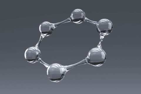 Transparent Molecular Structure on Gray Background - Download Free Stock Videos Pikwizard.com