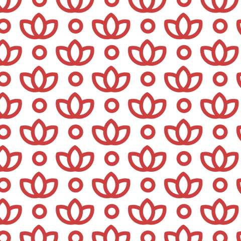 Seamless Red Lotus Pattern on Transparent Background - Download Free Stock Videos Pikwizard.com