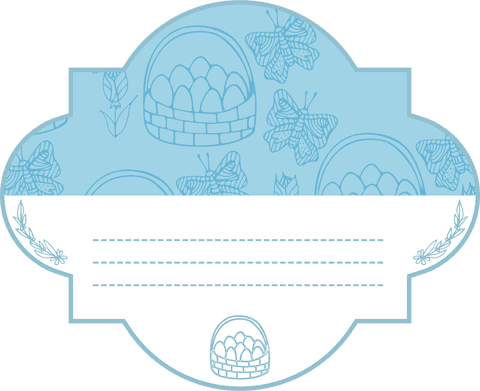 Easter Pattern Badge with Copy Space on Transparent Background - Download Free Stock Videos Pikwizard.com