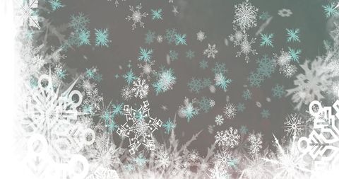 Falling Snowflakes on Grey Background for Winter Celebrations - Download Free Stock Images Pikwizard.com