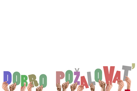 hands holding letters with dobro pozhalovat text on transparent background - Download Free Stock Videos Pikwizard.com