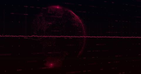 Abstract Data Points Forming Globe on Dark Background - Download Free Stock Images Pikwizard.com