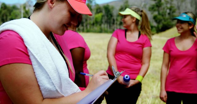 Women Participating in Outdoor Team Activity - Download Free Stock Images Pikwizard.com