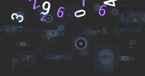 Digital Interface with Data Processing and Visualization Elements - Download Free Stock Images Pikwizard.com