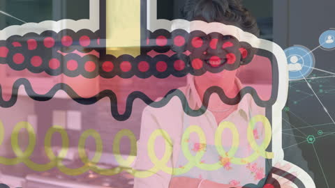 Digital Birthday Celebration Overlaying Network