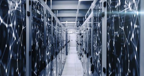 advanced digital data processing in server room - Download Free Stock Images Pikwizard.com