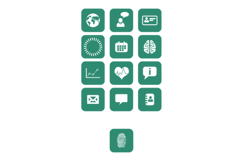 Transparent Digital Interface with Business Icons - Download Free Stock Videos Pikwizard.com