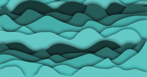 Abstract Gradient Green Waves Geometric Design