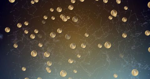 Bitcoin Symbol Network with Abstract Connections - Download Free Stock Images Pikwizard.com