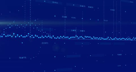 Dynamic Financial Data Chart on Blue Digital Background - Download Free Stock Images Pikwizard.com