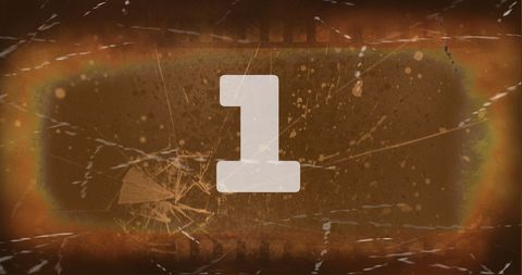 Retro Filmstrip with Number 1 on Grunge Background - Download Free Stock Images Pikwizard.com