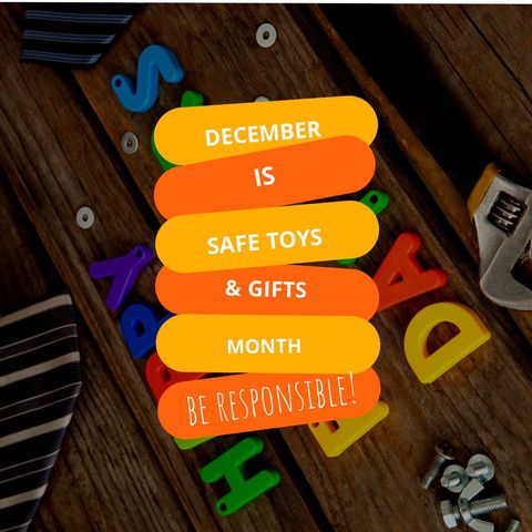 safe toys and gifts reminder for december - Download Free Stock Templates Pikwizard.com