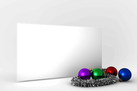 christmas decorations and blank sign on transparent background - Download Free Stock Videos Pikwizard.com