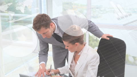 Collaborative Business Meeting with Digital Interface