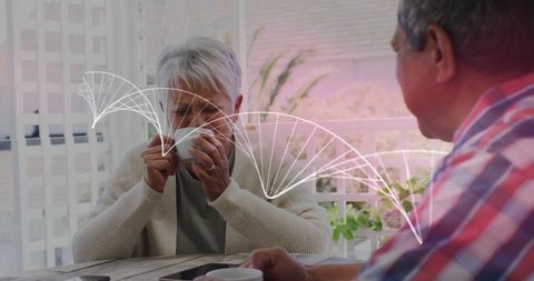 Senior Companionship, Cozy Morning on Veranda