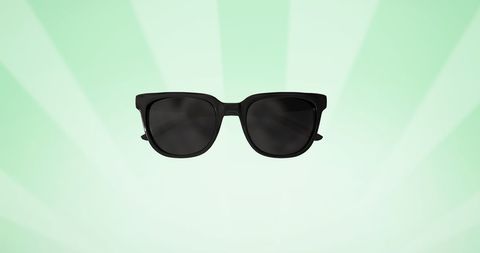 Modern Black Sunglasses on Vibrant Green Background - Download Free Stock Images Pikwizard.com