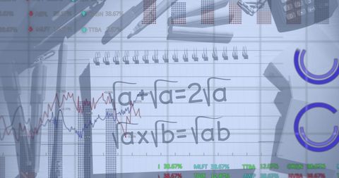 Financial Data Analysis and Mathematical Calculations Integration - Download Free Stock Images Pikwizard.com