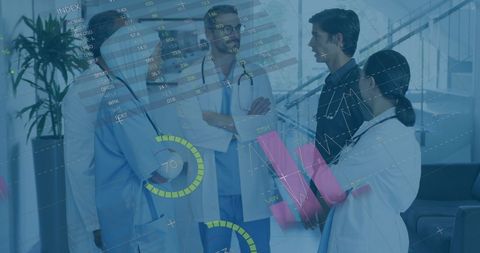 Healthcare Professionals Discussing Financial Charts - Download Free Stock Images Pikwizard.com
