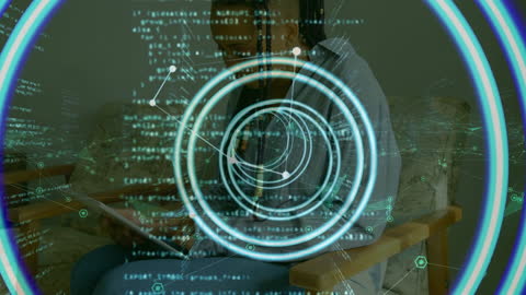 Smart Business Solutions with Futuristic Data Touchscreen