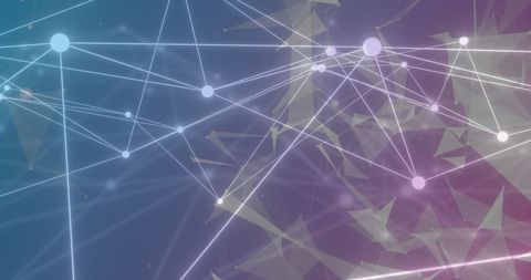 Abstract Network Connections on Digital Surface Design - Download Free Stock Images Pikwizard.com
