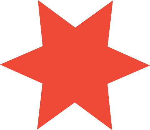 Red Six-Pointed Star on Transparent Background - Download Free Stock Videos Pikwizard.com