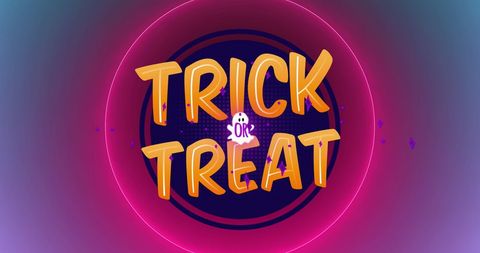 Bright Trick or Treat Design for Halloween Celebration