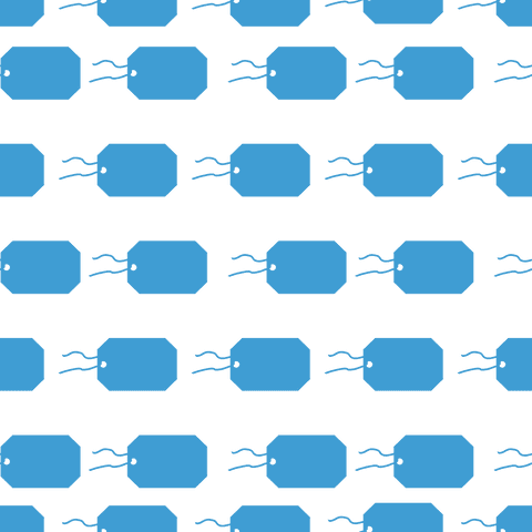 Blue Gift Labels Seamless Pattern on Transparent Background - Download Free Stock Videos Pikwizard.com
