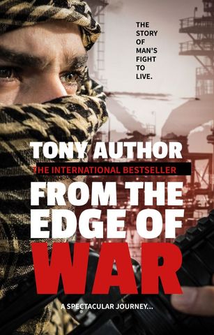 dramatic soldier portrait on war novel cover template - Download Free Stock Templates Pikwizard.com