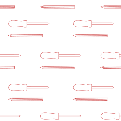 Seamless Pattern of Red Screwdriver Silhouettes on Transparent Background - Download Free Stock Videos Pikwizard.com