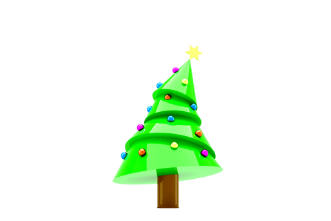 transparent christmas tree illustration with star and ornaments - Download Free Stock Videos Pikwizard.com