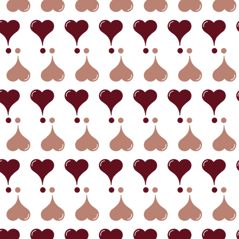 Seamless Heart-Shaped Brown Pattern Transparent Background Illustration - Download Free Stock Videos Pikwizard.com